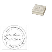 Wilde Bloem Gele Marigold Gebladerte Huwelijk Rubberstempel (Gestempeld)