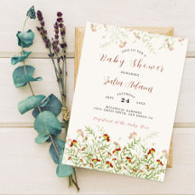 Wilde Bloem Gele Tagetes Loof Baby Shower