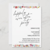 Wilde bloem, gelukkig altijd na partijopvang kaart (Voorkant)