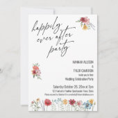 Wilde bloem, gelukkig altijd na partijopvang kaart (Voorkant)