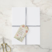 Wilde bloem Geslacht Neutraal Baby shower Fles Fav Cadeaulabel (Met Touw)