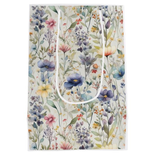 Wilde bloem - Gift Bag Medium Cadeauzakje (Achterkant)