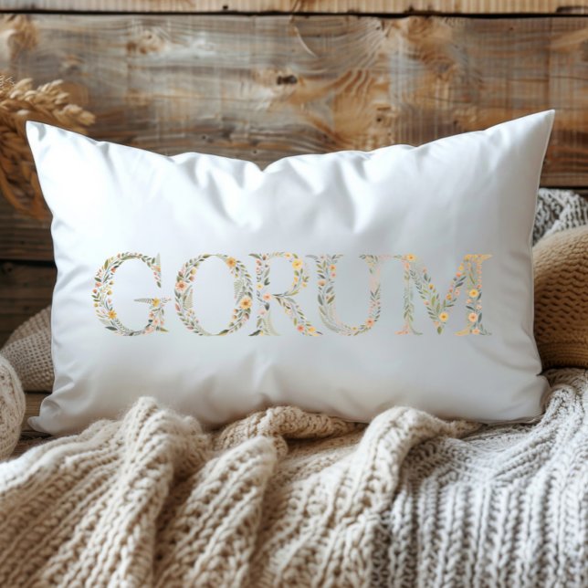 Wilde bloem Gorum Louisiana Staats Kussen (Creator heeft geüpload)
