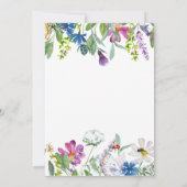 Wilde bloem - grieschower - uitnodiging , vlinder  (Achterkant)