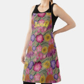 Wilde bloem Groene Floral Aangepast Schort (Insitu)