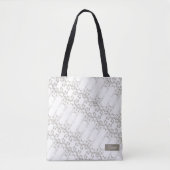 Wilde bloem Groot Patroon Tote Bag (Voorkant)