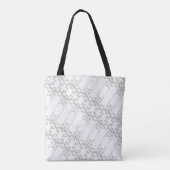 Wilde bloem Groot Patroon Tote Bag (Achterkant)