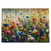 Wilde bloem Grote Gift Bag Groot Cadeauzakje (Voorkant)