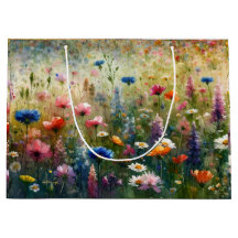 Wilde bloem Grote Gift Bag