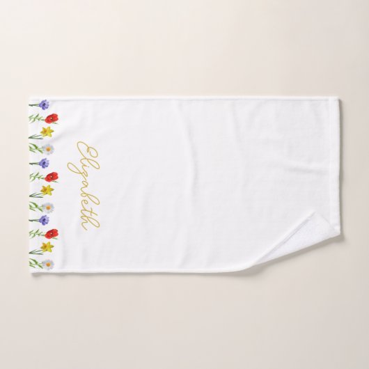 Wilde bloem handdoek (Handdoek)