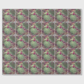 Wilde bloem Happy Pasen Cadeaupapier (Vlak)