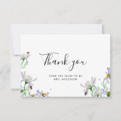 Wilde bloem Hartelijk dank Bedankkaart (Voorkant)