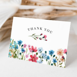 Wilde bloem Hartelijk dank Bedankkaart