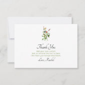 Wilde bloem Hartelijk dank Bedankkaart (Voorkant)