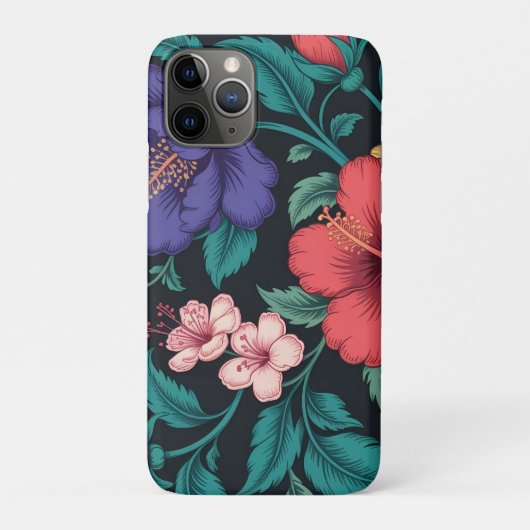 Wilde bloem herhalingspatroon Case-Mate iPhone case (Achterkant)