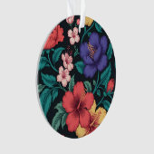 Wilde bloem herhalingspatroon ornament (voorkant)