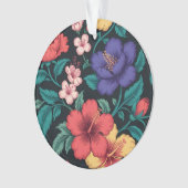 Wilde bloem herhalingspatroon ornament (voorkant)