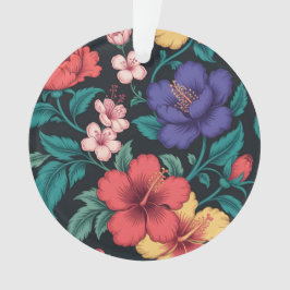 Wilde bloem herhalingspatroon ornament