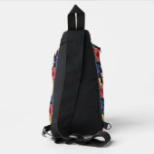 Wilde bloem herhalingspatroon sling bag (Achterkant)