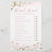 Wilde bloem Hij zei dat ze vrijgezellenfeest wild  (Voorkant)