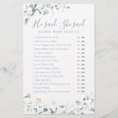 Wilde bloem Hij zei dat ze vrijgezellenfeest wild (Voorkant)