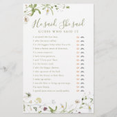 Wilde bloem Hij zei dat ze vrijgezellenfeest wild (Voorkant)