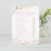 Wilde bloem Hij zei dat ze vrijgezellenfeest wild  Kaart (Staand voorkant)