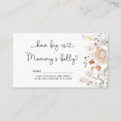 Wilde bloem hoe groot is mama's buikomheining informatiekaartje (Voorkant)