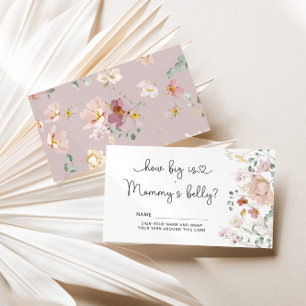 Wilde bloem hoe groot is mama's buikomheining informatiekaartje