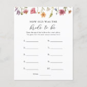 Wilde bloem hoe oud de bride was om te spelen (Voorkant)