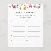 Wilde bloem hoe oud ze was (Voorkant)