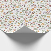 Wilde Bloem Illustratie Inpakpapier (Hoek)