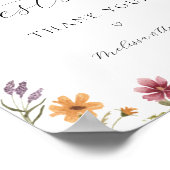 Wilde bloem in Bloom Onderteken onze Gastboekregis Poster (Hoek)