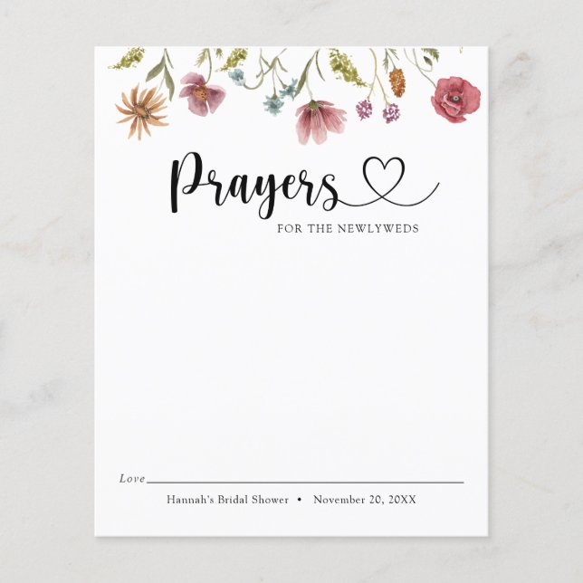 Wilde bloem in gebeden voor de Passen getrouwd (Voorkant)