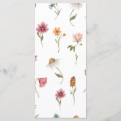 Wilde bloem in menu Bloom (Achterkant)