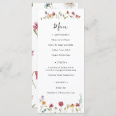 Wilde bloem in menu Bloom (Voorkant / Achterkant)