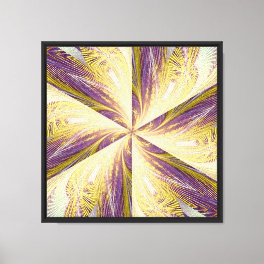 Wilde bloem in Spiraal 2 Canvas Afdruk (Voorkant)
