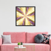 Wilde bloem in Spiraal 2 Canvas Afdruk (Insitu (Woonkamer))