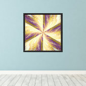 Wilde bloem in Spiraal 2 Canvas Afdruk (Insitu (Houten vloer))