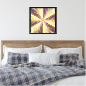 Wilde bloem in Spiraal 2 Canvas Afdruk (Insitu (Slaapkamer))
