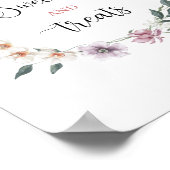 Wilde bloem is onderweg lente baby shower poster (Hoek)