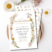 Wilde bloem is onderweg naar het Baby shower van F Kaart