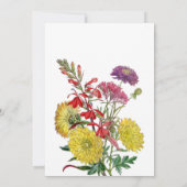 Wilde bloem jongen meisje baby in bloei shower kaart (Achterkant)