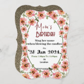 Wilde bloem kaart (Voorkant / Achterkant)