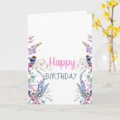 Wilde bloem kaart (Gele Bloem)