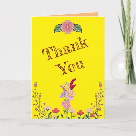 Wilde bloem kaart (Voorkant)