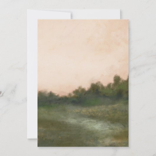 Wilde bloem kaart (Achterkant)