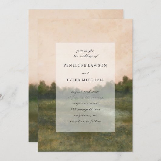 Wilde bloem kaart (Voorkant / Achterkant)