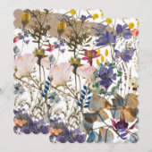 Wilde bloem Klage Uitnodiging (Voorkant / Achterkant)