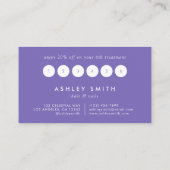 Wilde bloem klantenkaartje (Achterkant)